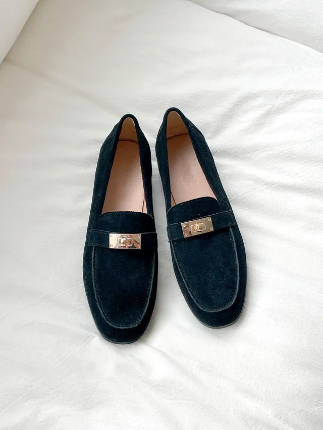 [ Pre-order ] Sheepskin Suede Loafers