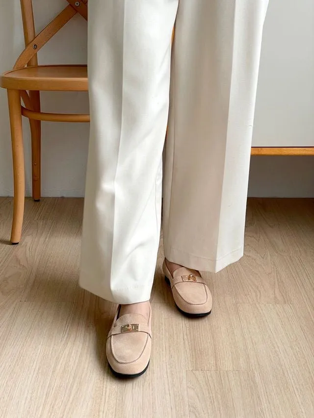 [ Pre-order ] Sheepskin Suede Loafers