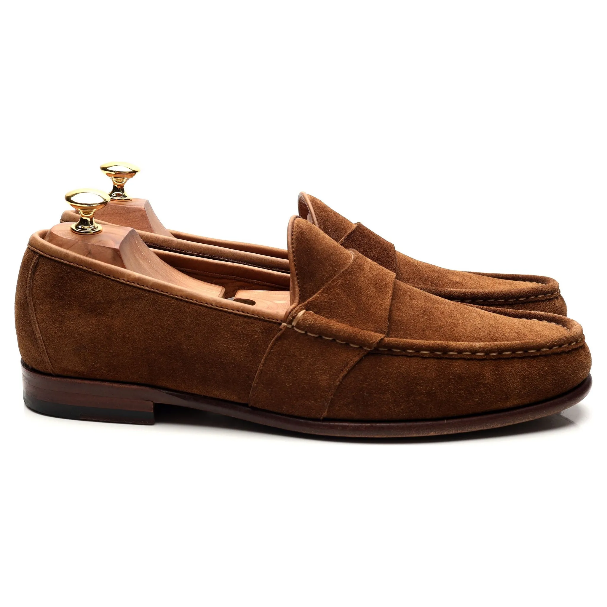 '80788' Snuff Brown Suede Loafers UK 10