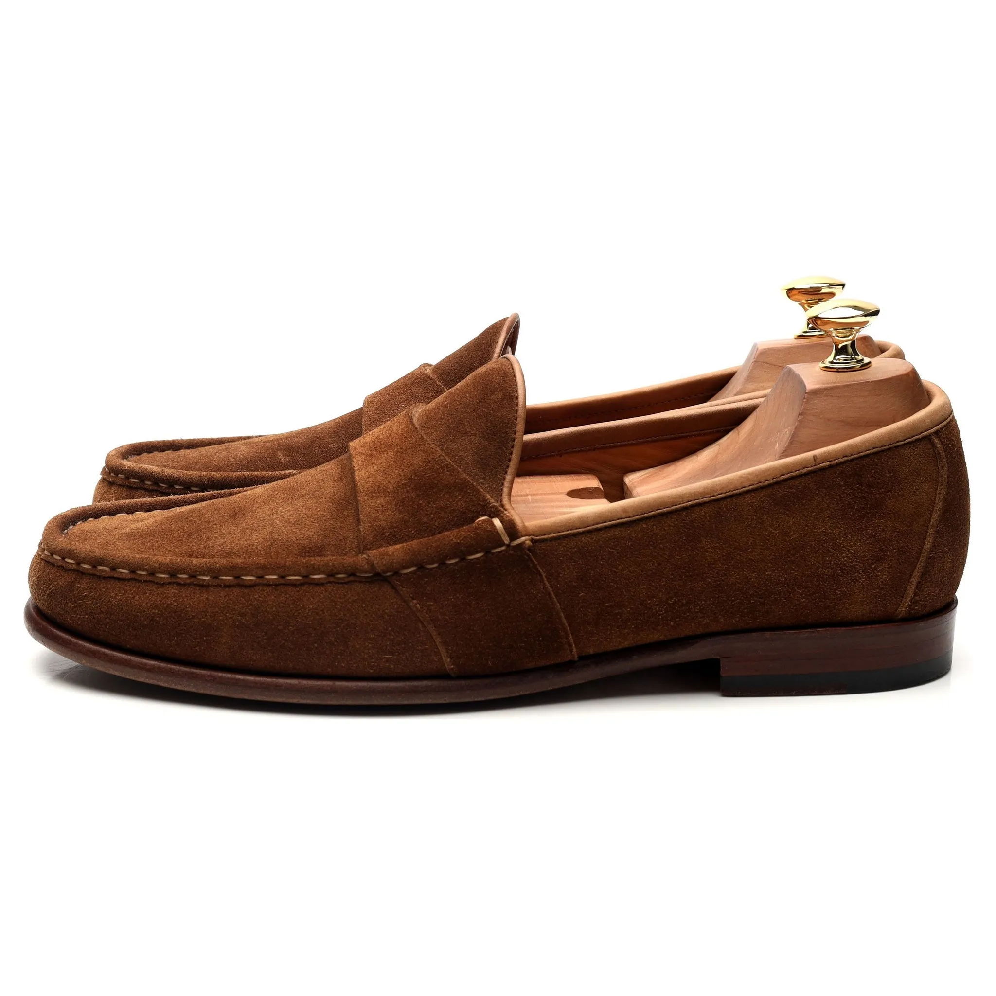 '80788' Snuff Brown Suede Loafers UK 10