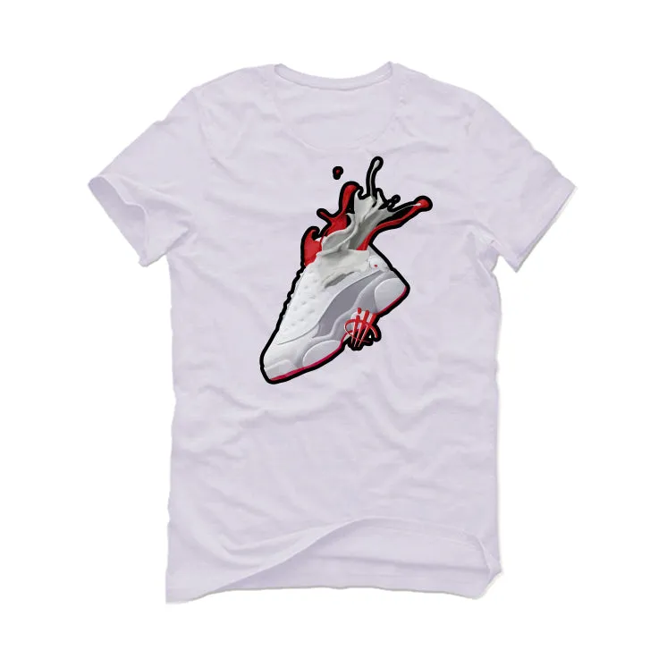 Air Jordan 13 Wolf Grey - White T-Shirt (SPLASH)