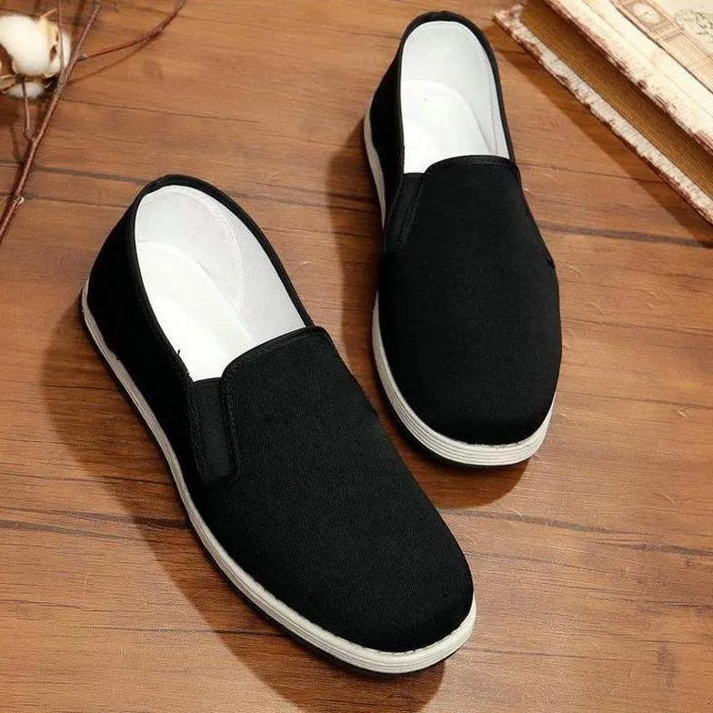 Breathable Fabric Flat Men's Casual Shoes #326