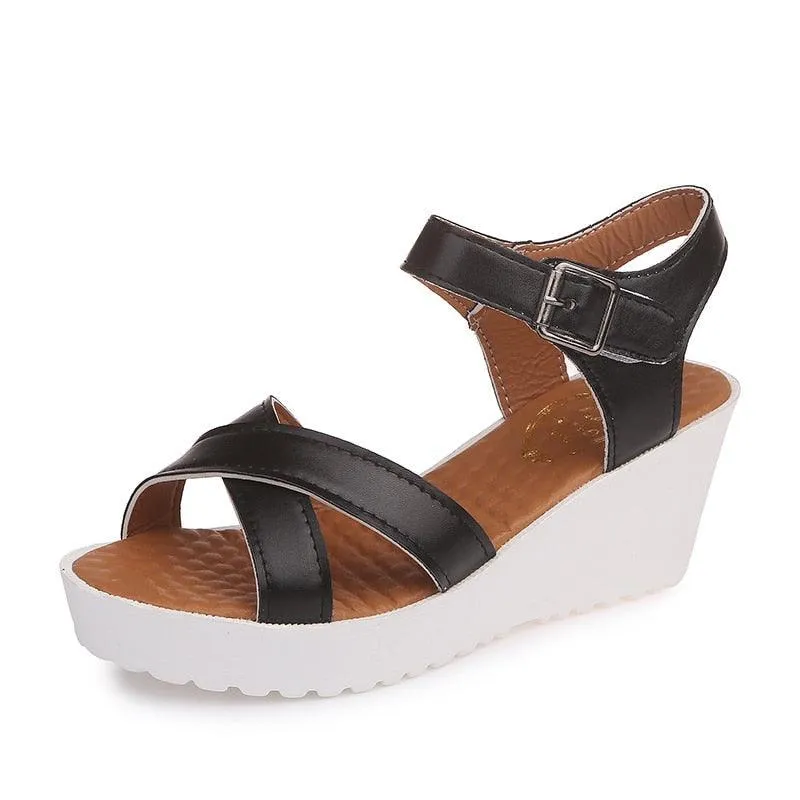 Casual Straps Wedge Sandals