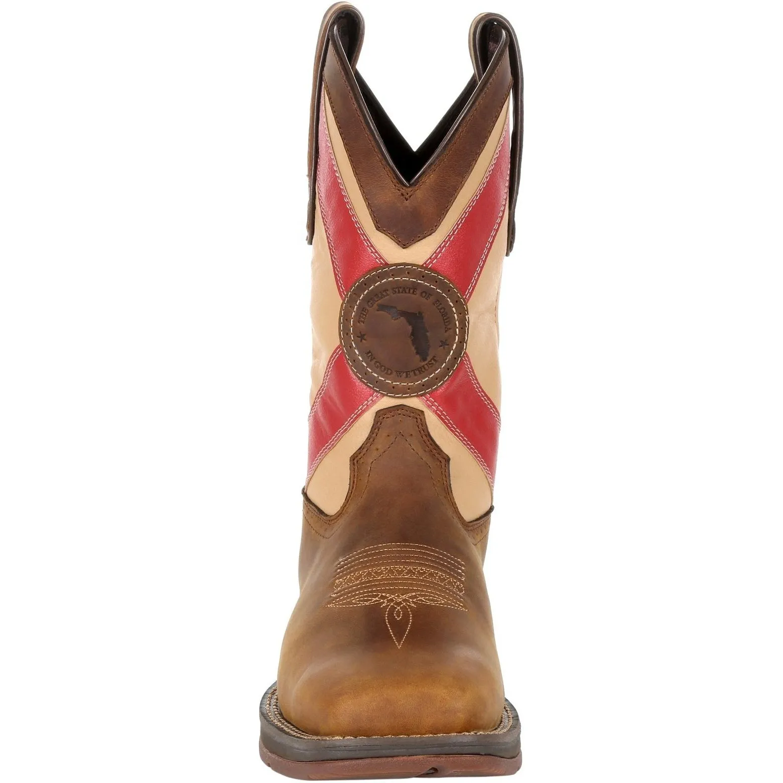 Durango Men's Rebel 11" Square Toe Western Boot - Brown - DDB0233