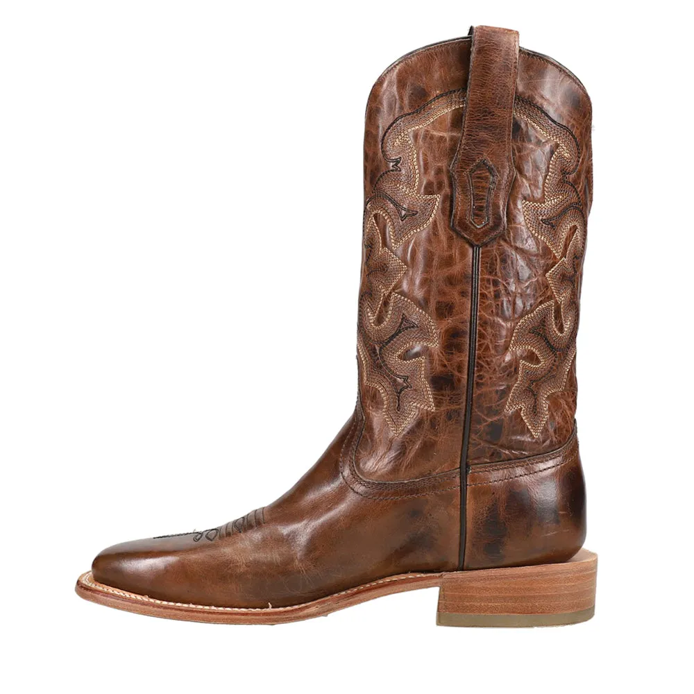 Embroidery Wide Square Toe Cowboy Boots