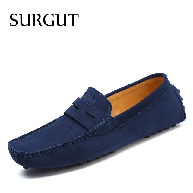 Fashion Summer Style Soft Moccasins Men Loafers High Quality Genuine Leather Shoes Men Flats Gommino Driving Shoes