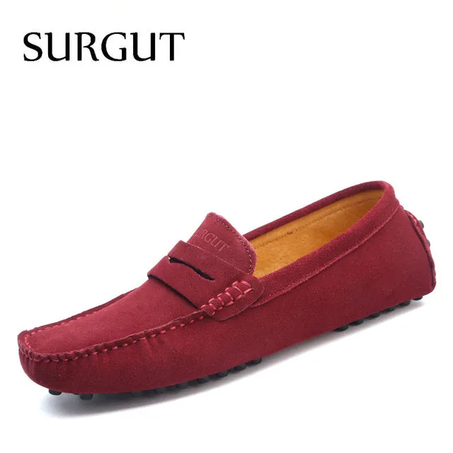 Fashion Summer Style Soft Moccasins Men Loafers High Quality Genuine Leather Shoes Men Flats Gommino Driving Shoes