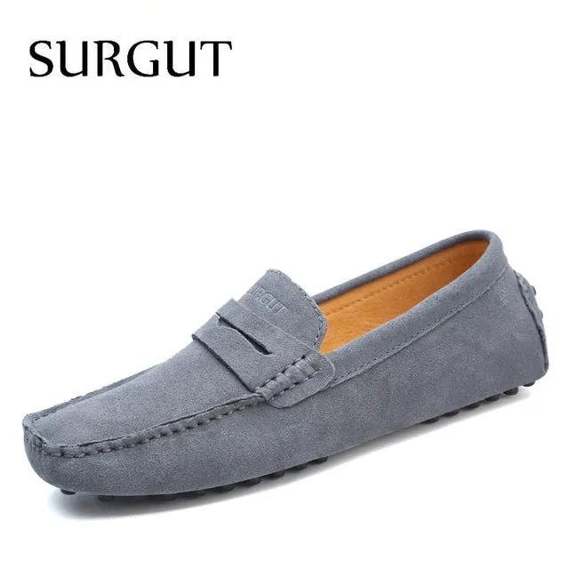 Fashion Summer Style Soft Moccasins Men Loafers High Quality Genuine Leather Shoes Men Flats Gommino Driving Shoes