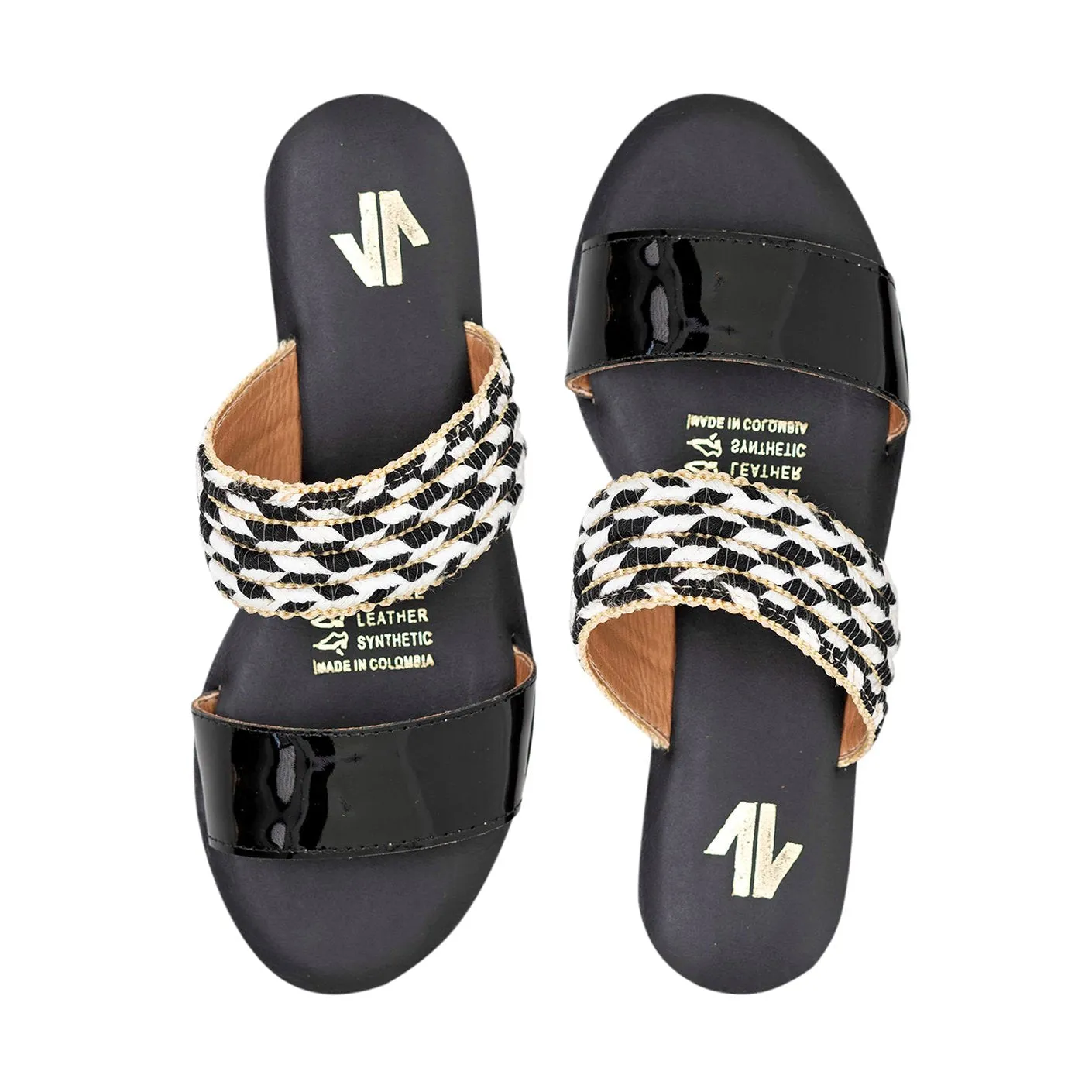 Flat Sandals Silvia Cobos Conga Black