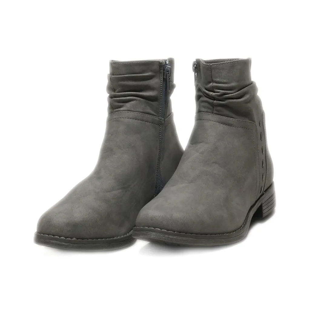 Gina Benotti Ankle Boots Nubuck Grey Colour For Women