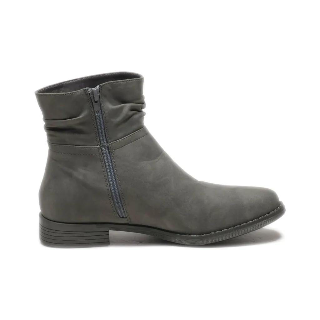 Gina Benotti Ankle Boots Nubuck Grey Colour For Women