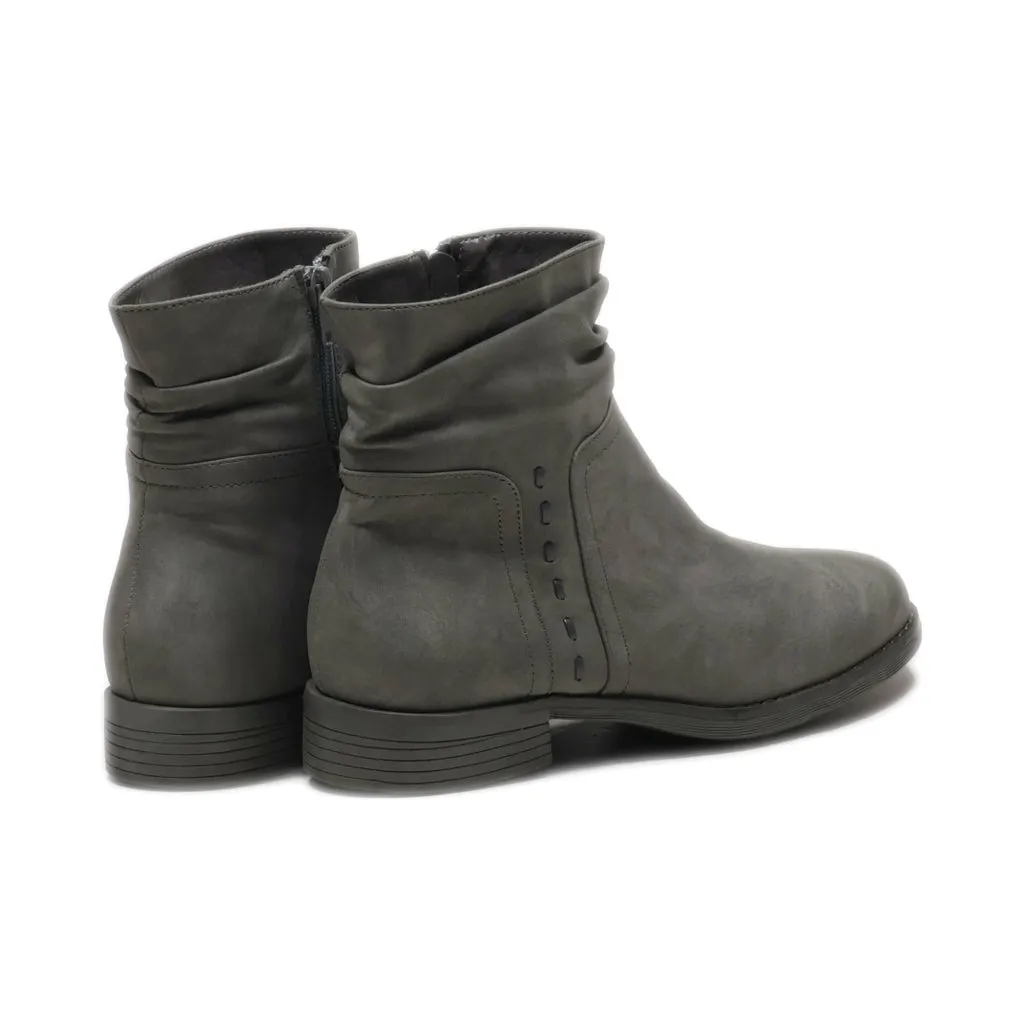 Gina Benotti Ankle Boots Nubuck Grey Colour For Women