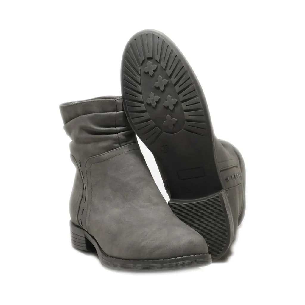 Gina Benotti Ankle Boots Nubuck Grey Colour For Women