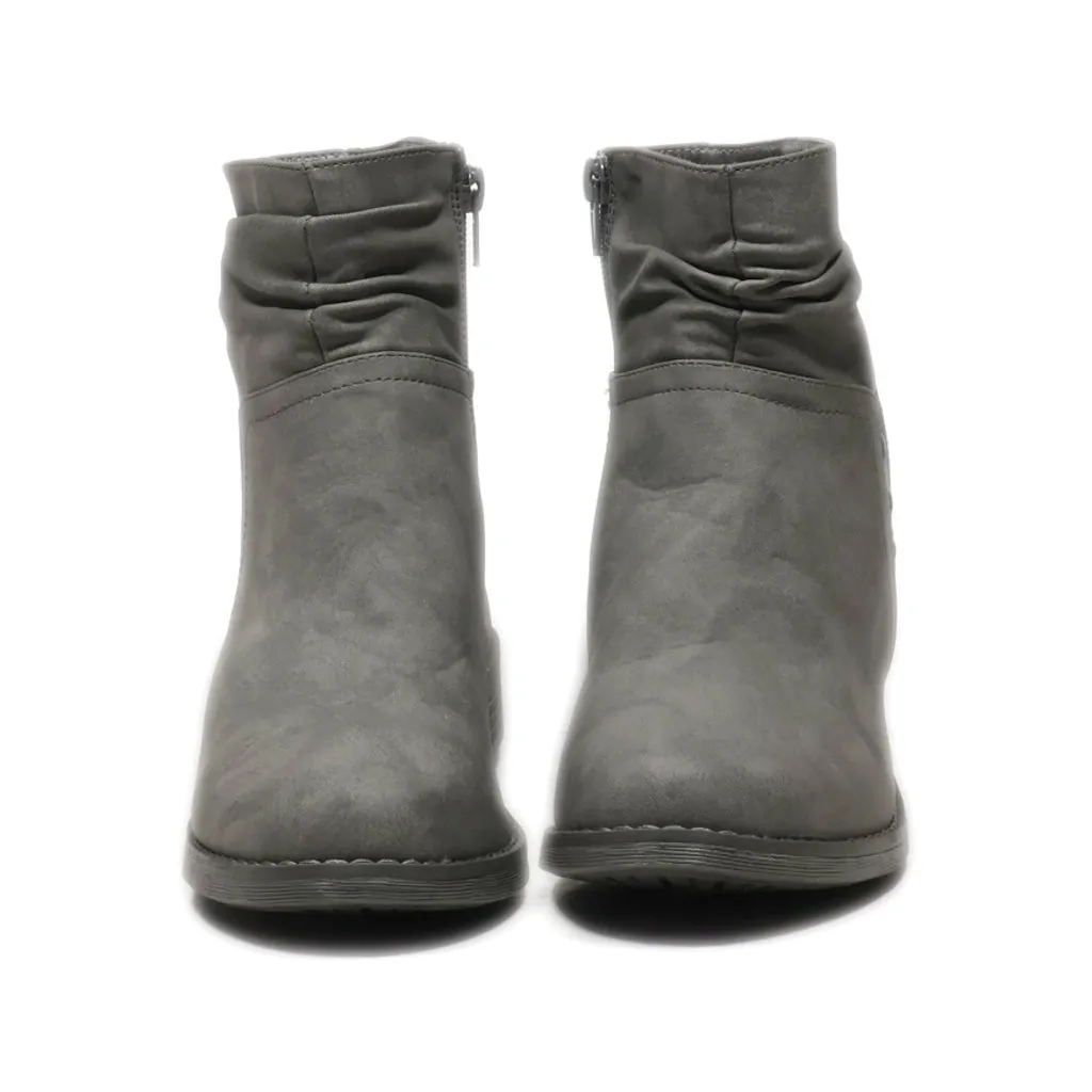 Gina Benotti Ankle Boots Nubuck Grey Colour For Women