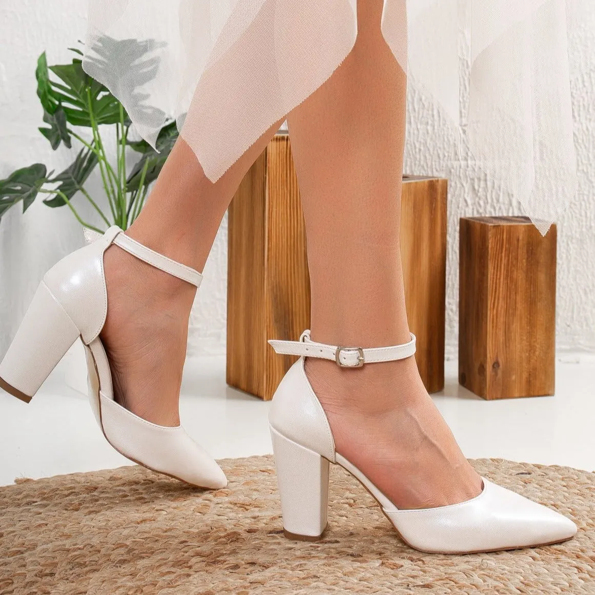 Gisele - Ivory Wedding High Heels