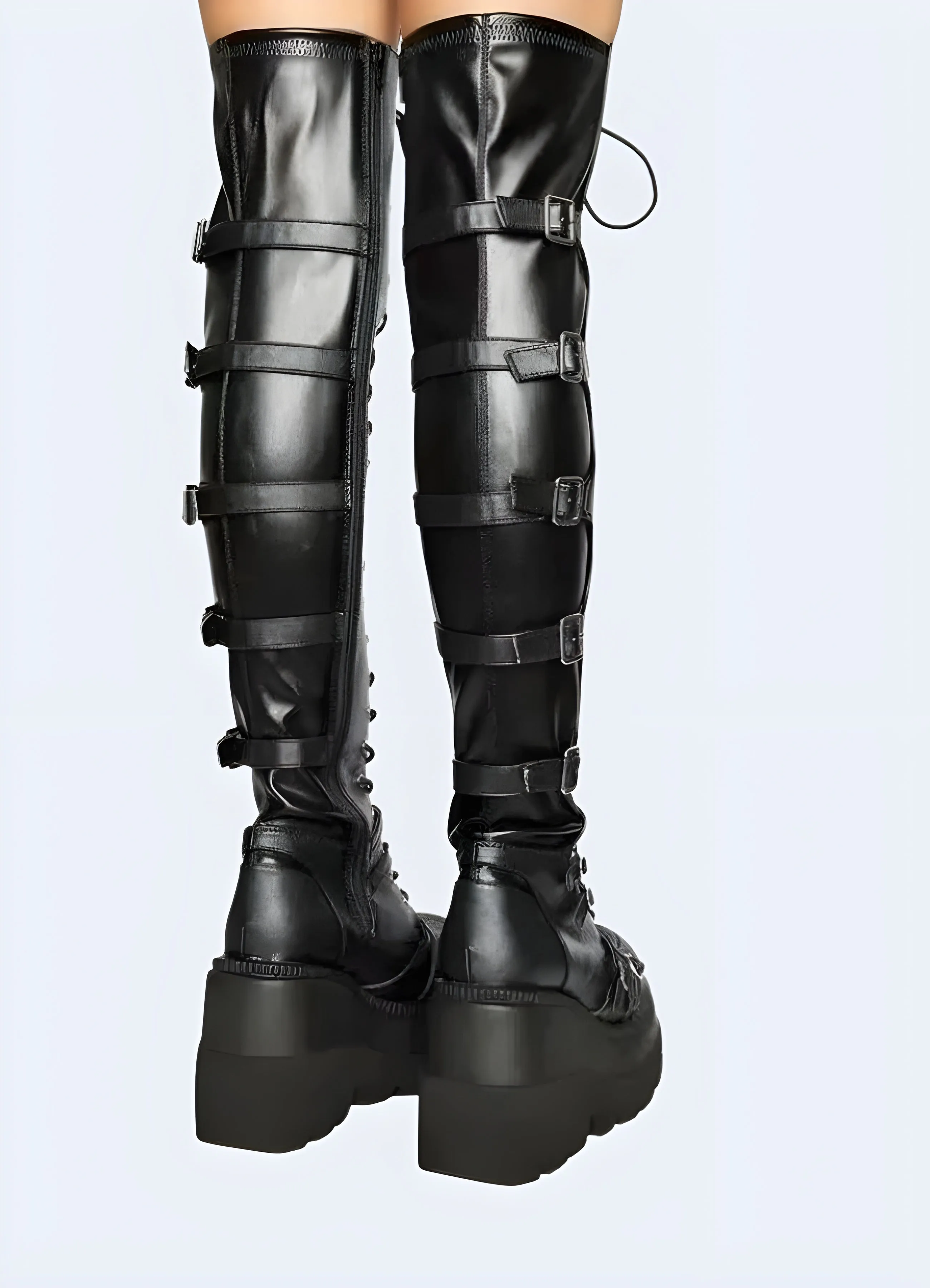 Goth Knee High Platform Boots