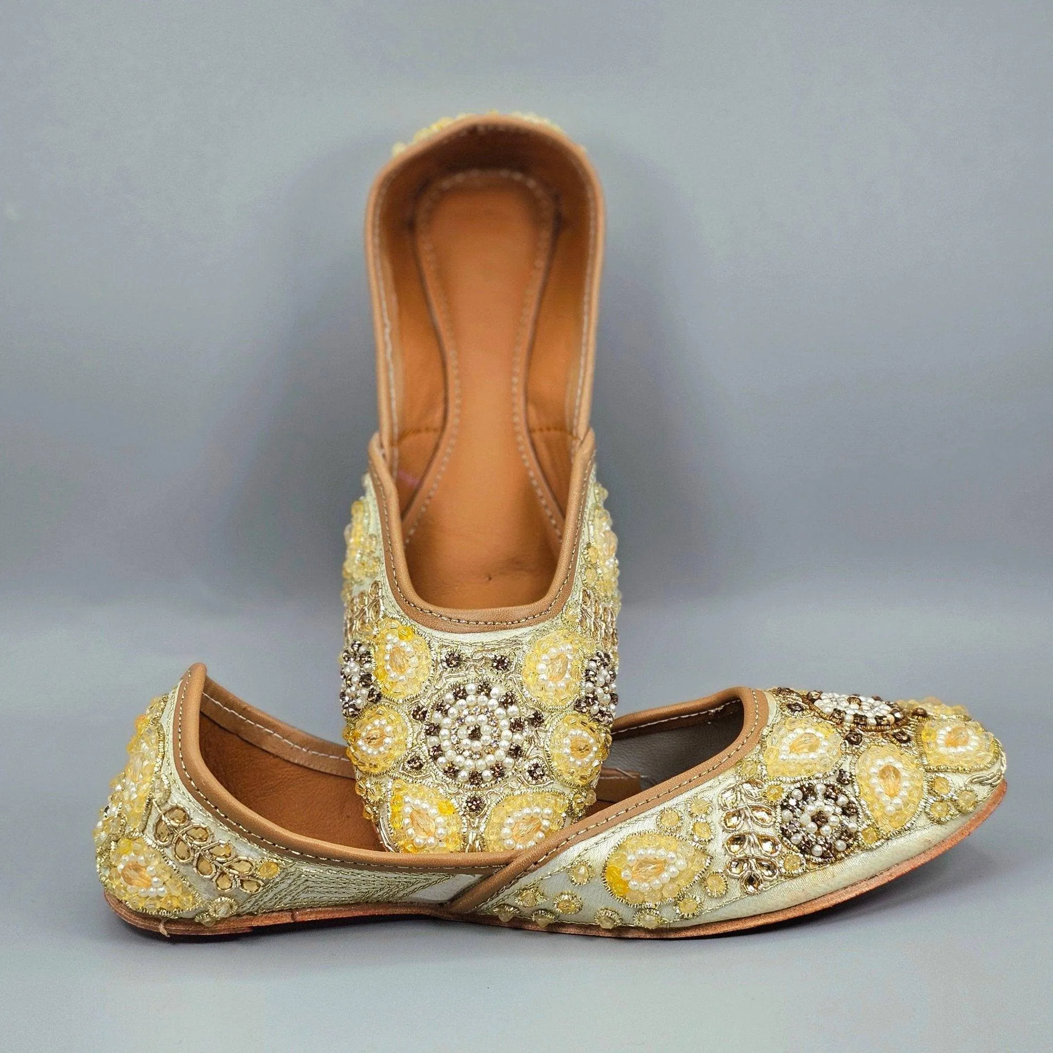 Kiran light Gold Bridal Jutti