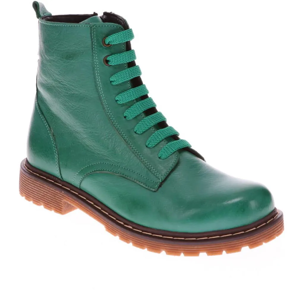 Leather Lace-Up Boots - BELYNR40001 / 326 190