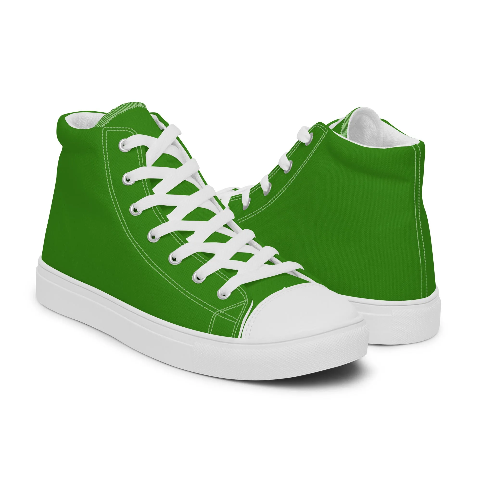 Men's Fresh Green High Top Shoes