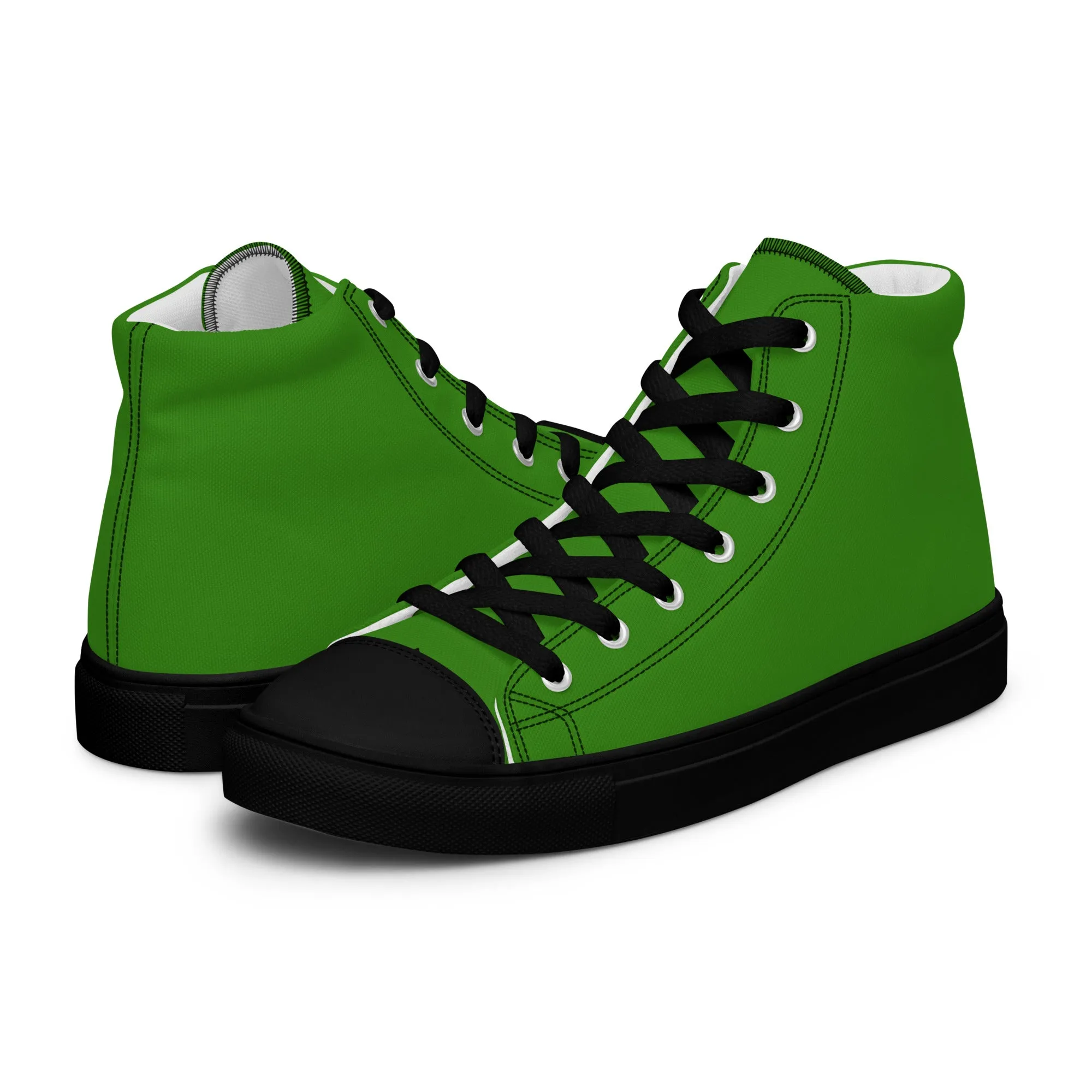 Men's Fresh Green High Top Shoes