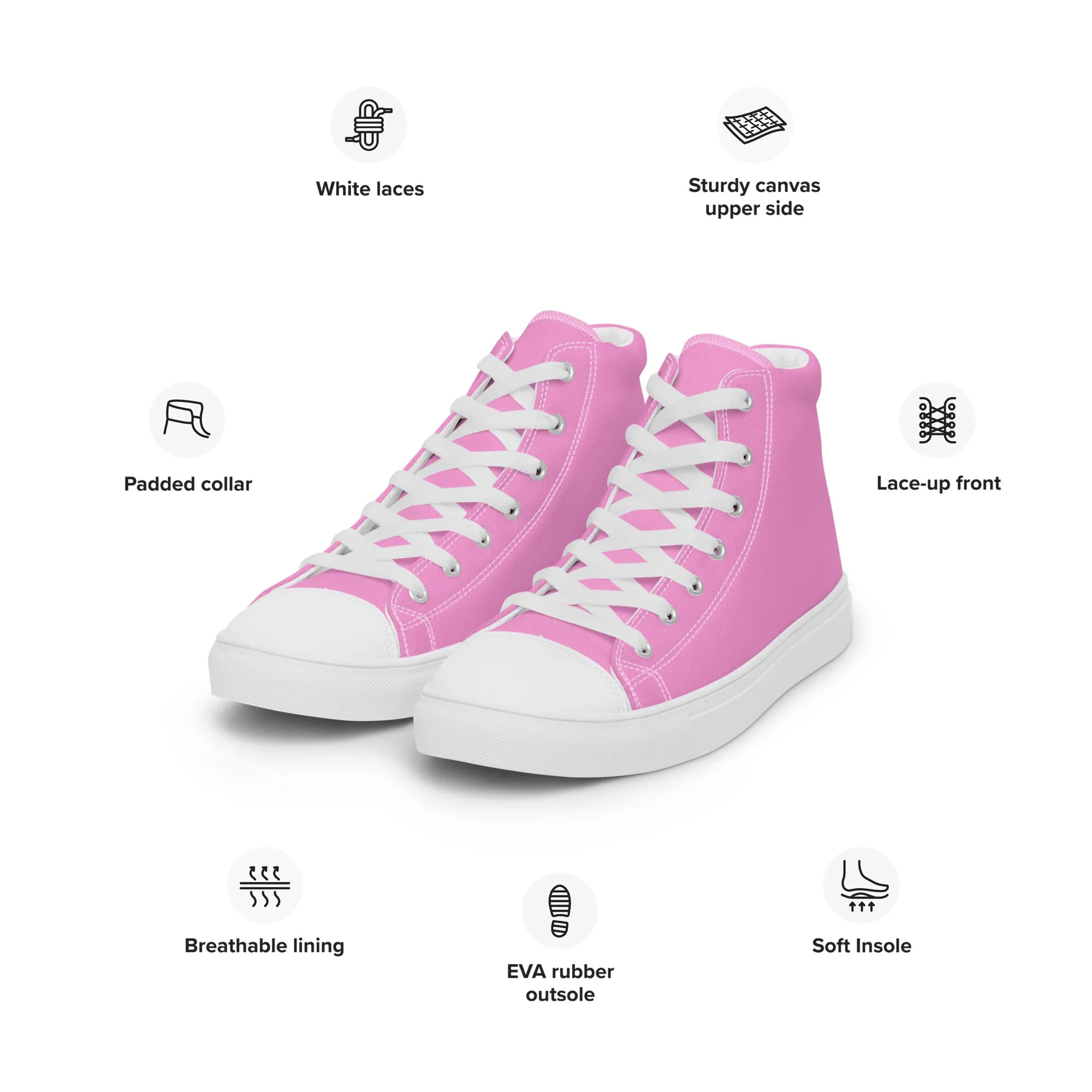 Men’s Pink High Top Shoes