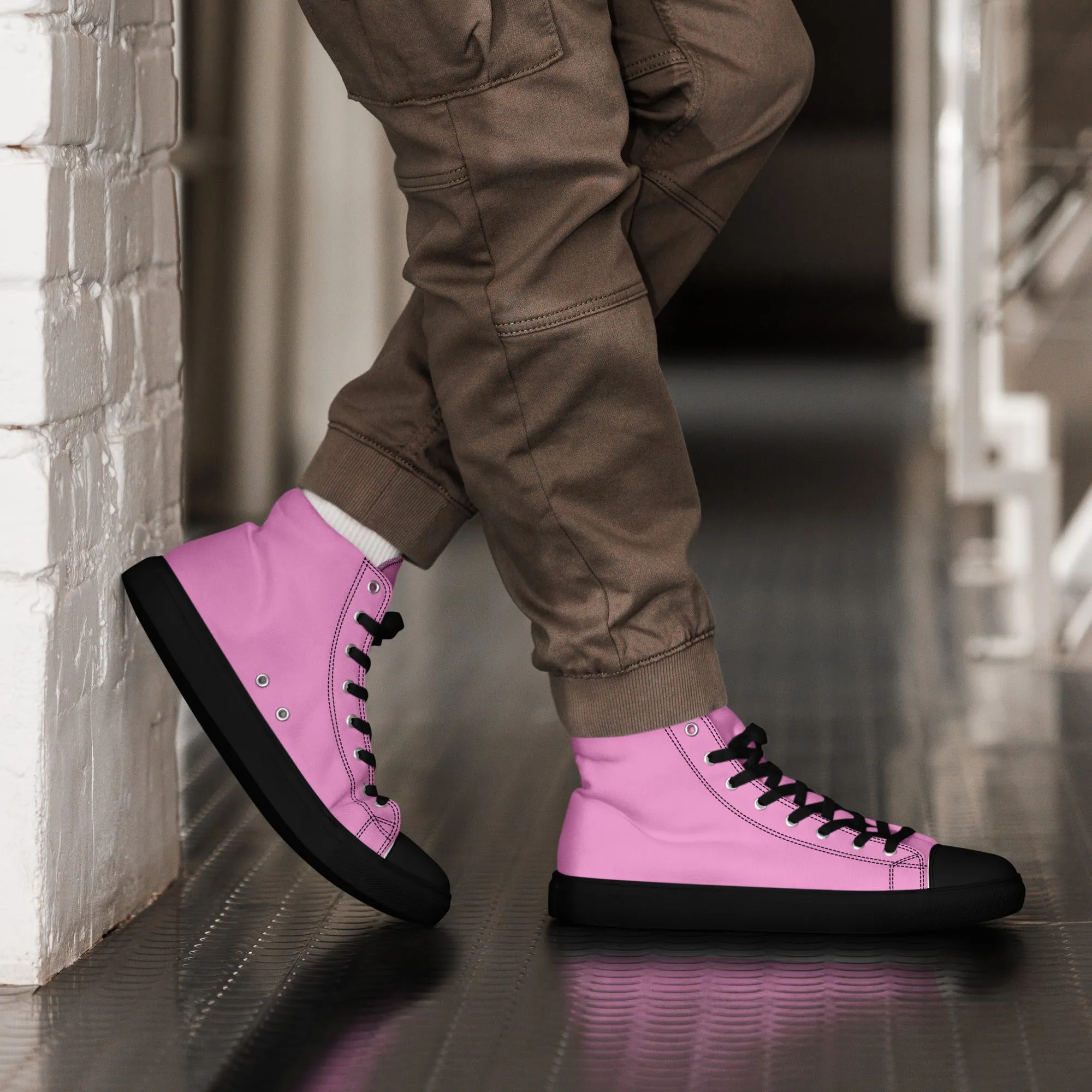 Men’s Pink High Top Shoes