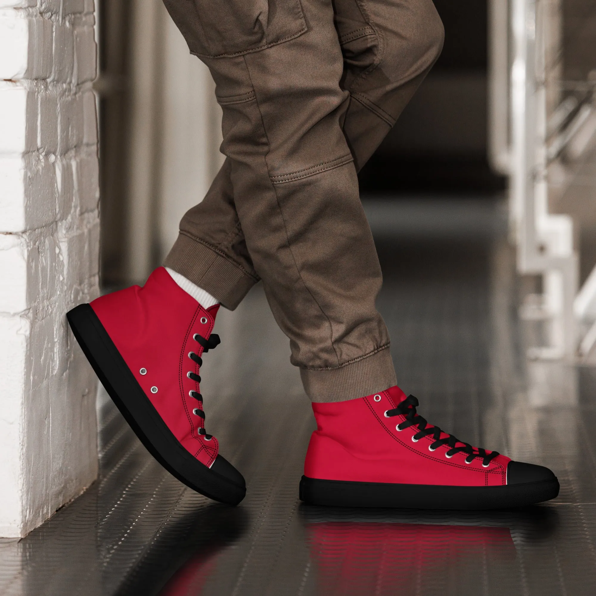 Men’s Red High Top Shoes