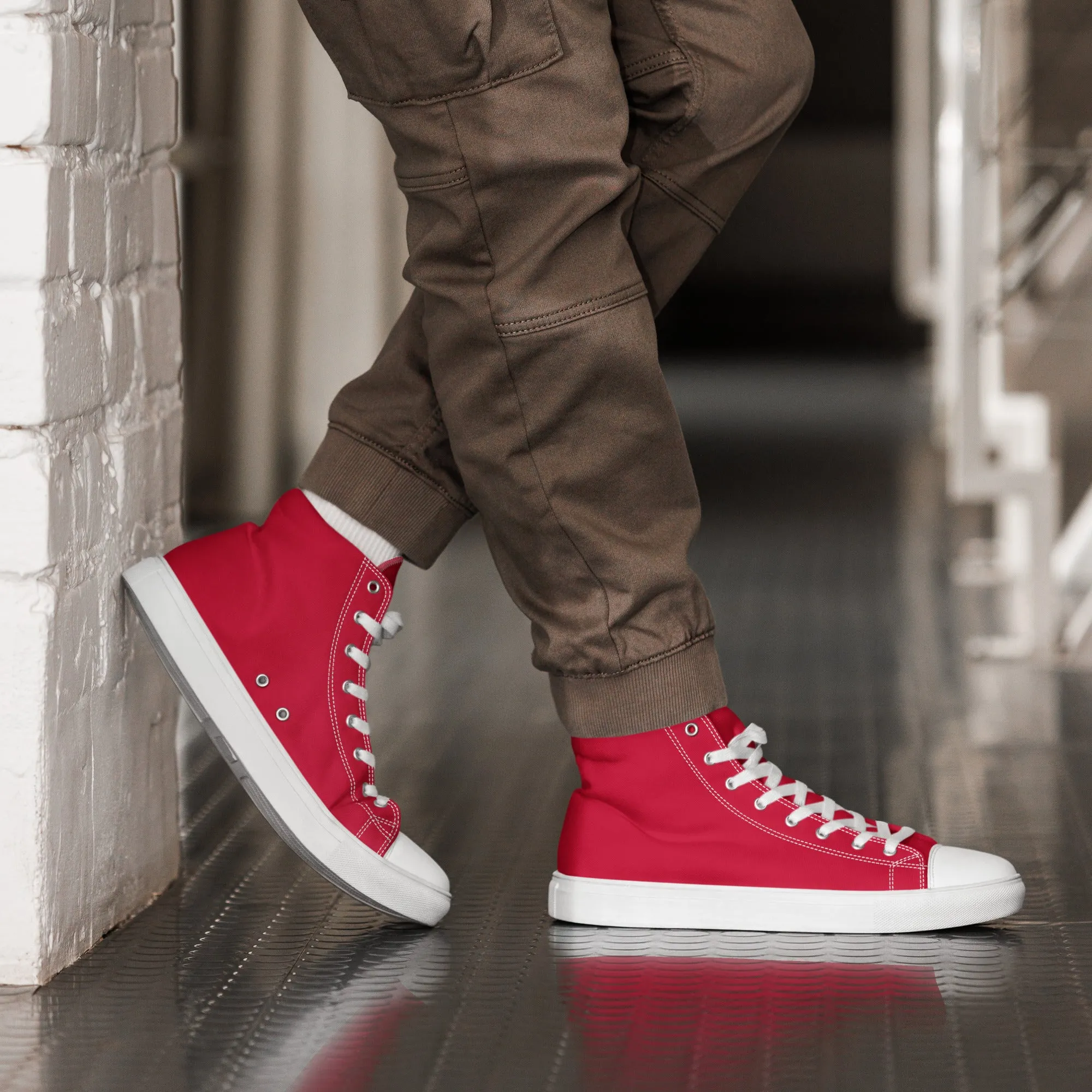 Men’s Red High Top Shoes