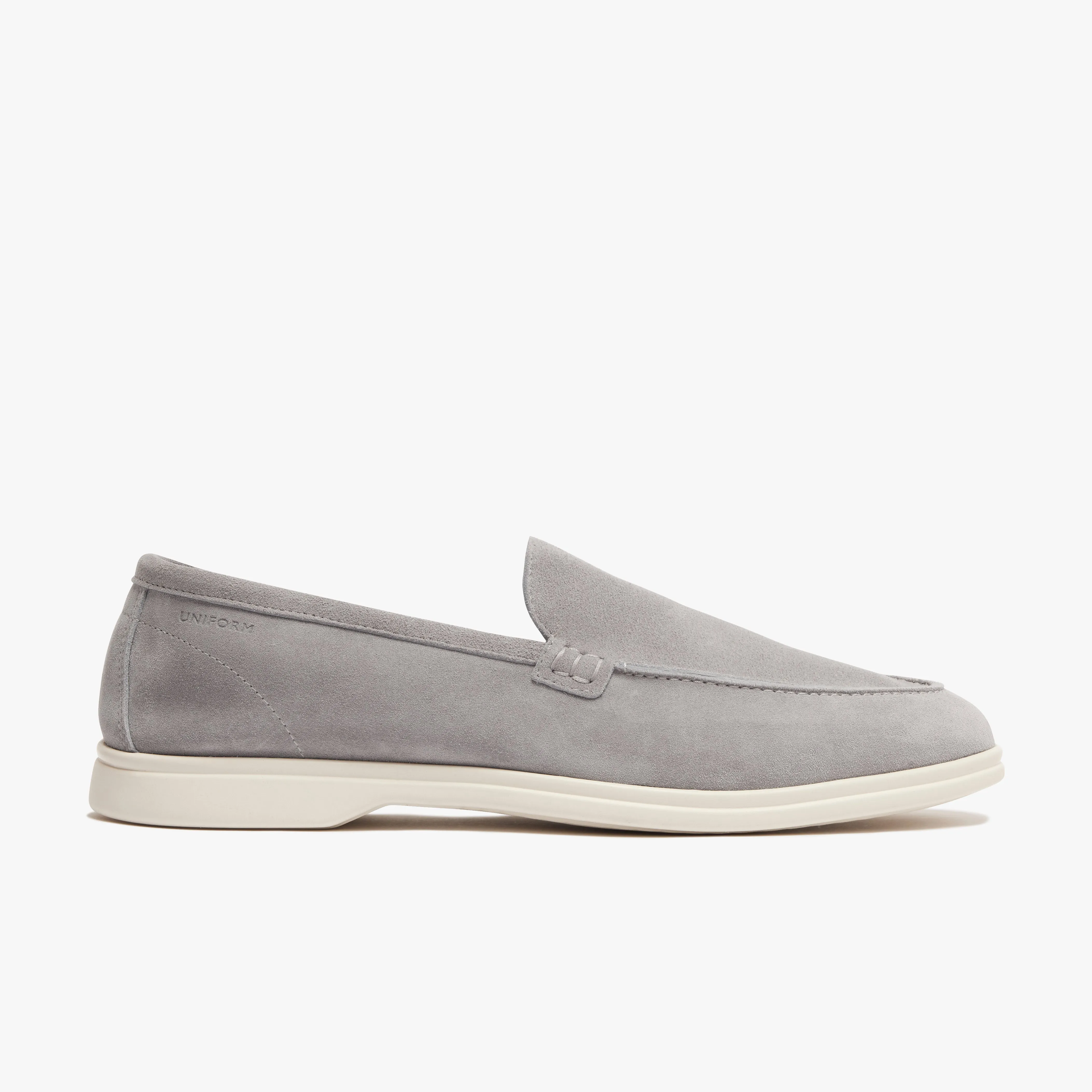 Relaxed Loafer Grey Suede Mens