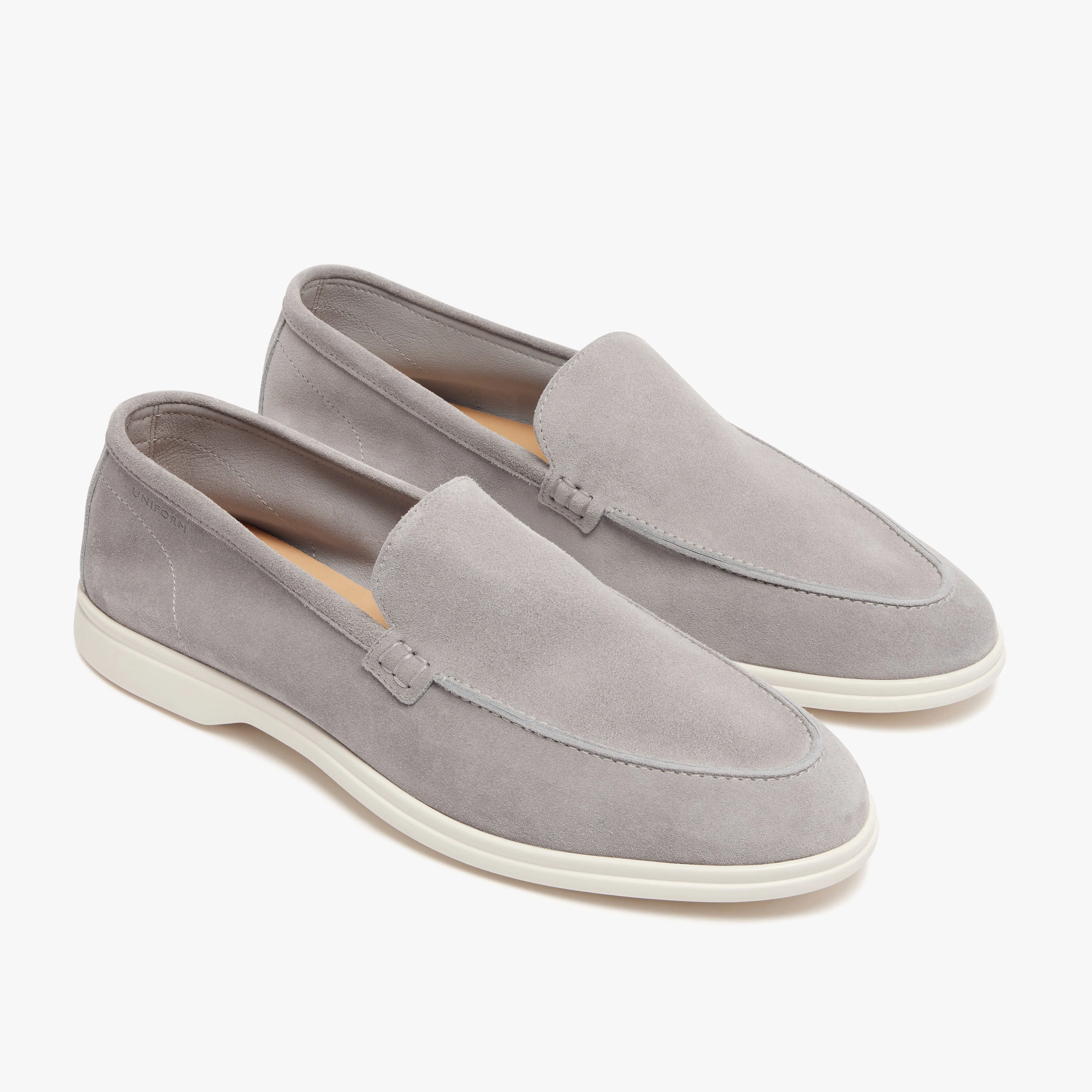 Relaxed Loafer Grey Suede Mens