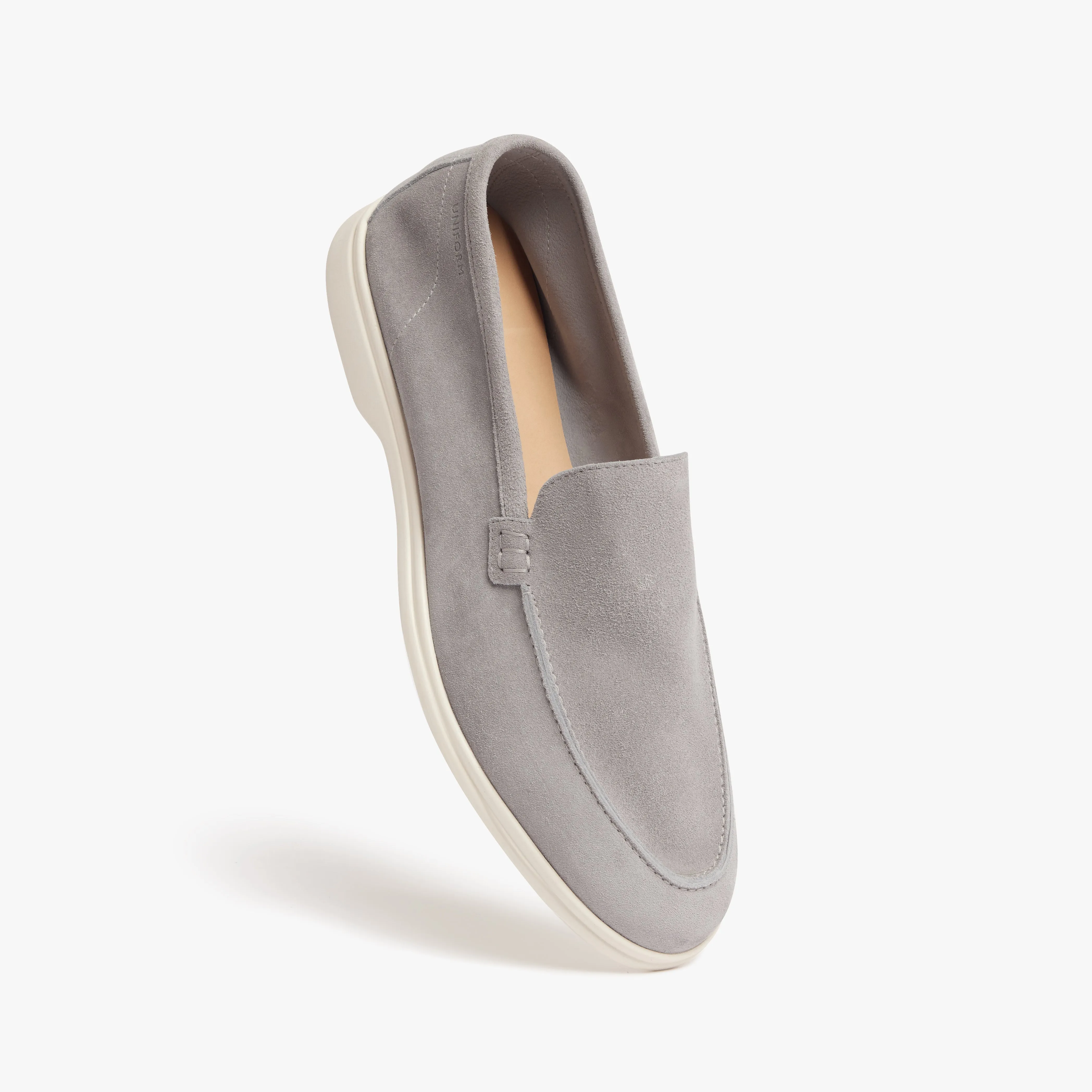 Relaxed Loafer Grey Suede Mens