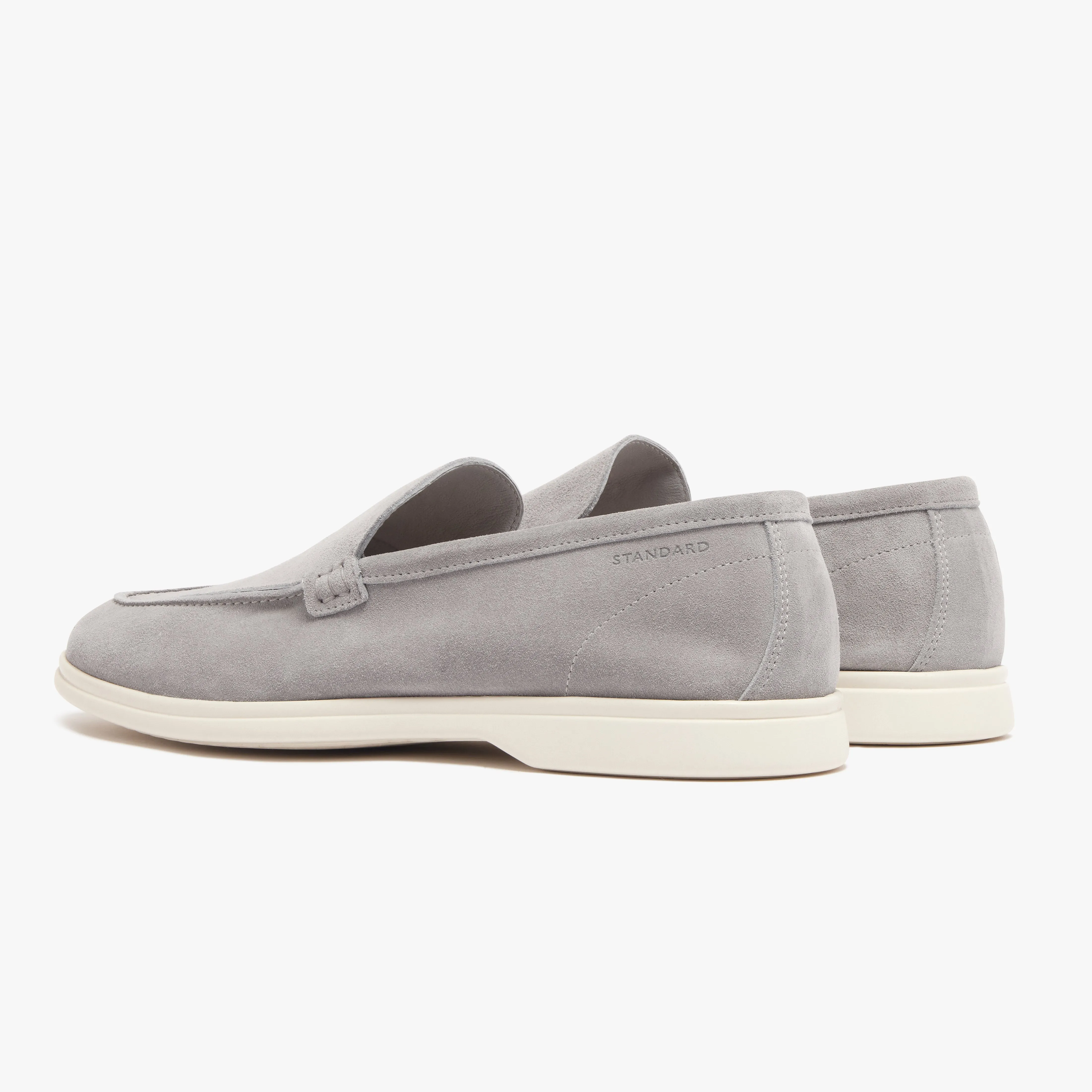 Relaxed Loafer Grey Suede Mens