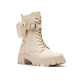 Renley Combat Boots w/ Mini Zip-Up Bag