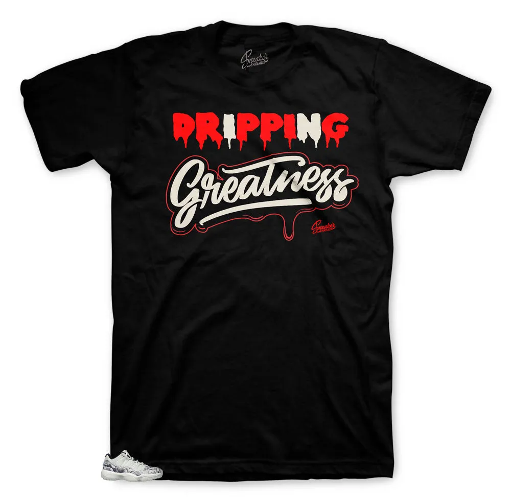 Retro 11 Snakeskin Bone Dripping Greatness Shirt