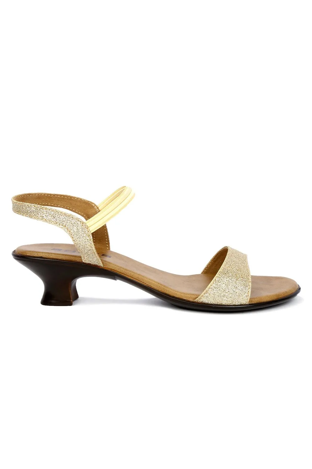 SOLES Glamorous Gold Heels Sandals - Shine with Every Step