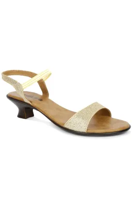 SOLES Glamorous Gold Heels Sandals - Shine with Every Step