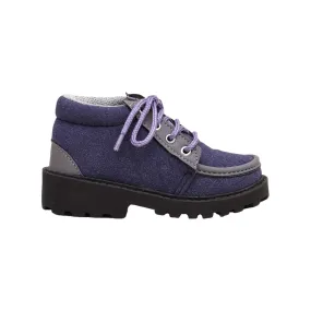 Sturdy Kids' Ankle Boots - Navy Blue & Grey