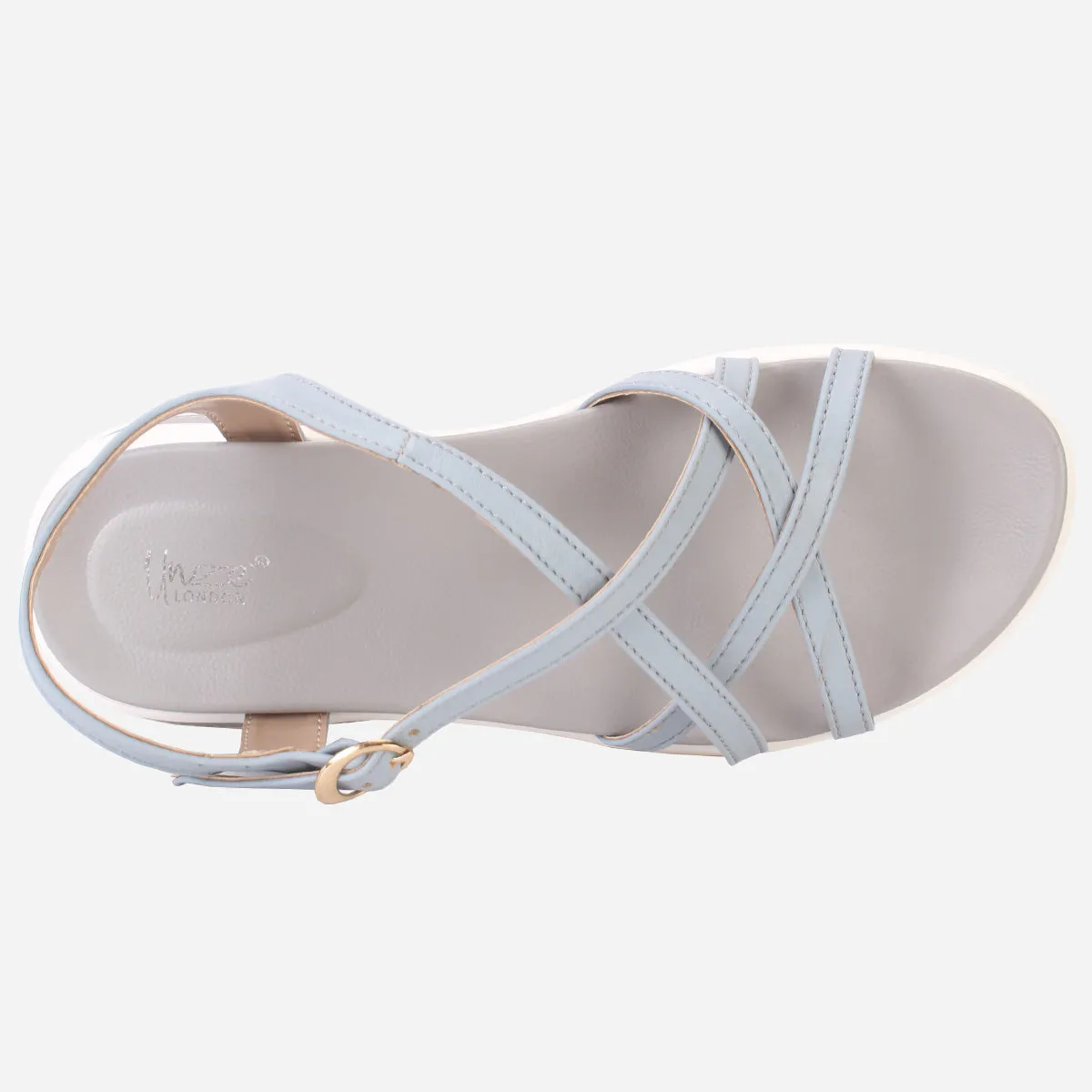 T Womens "AURORA" Crisscross Straps Comfy Sandals