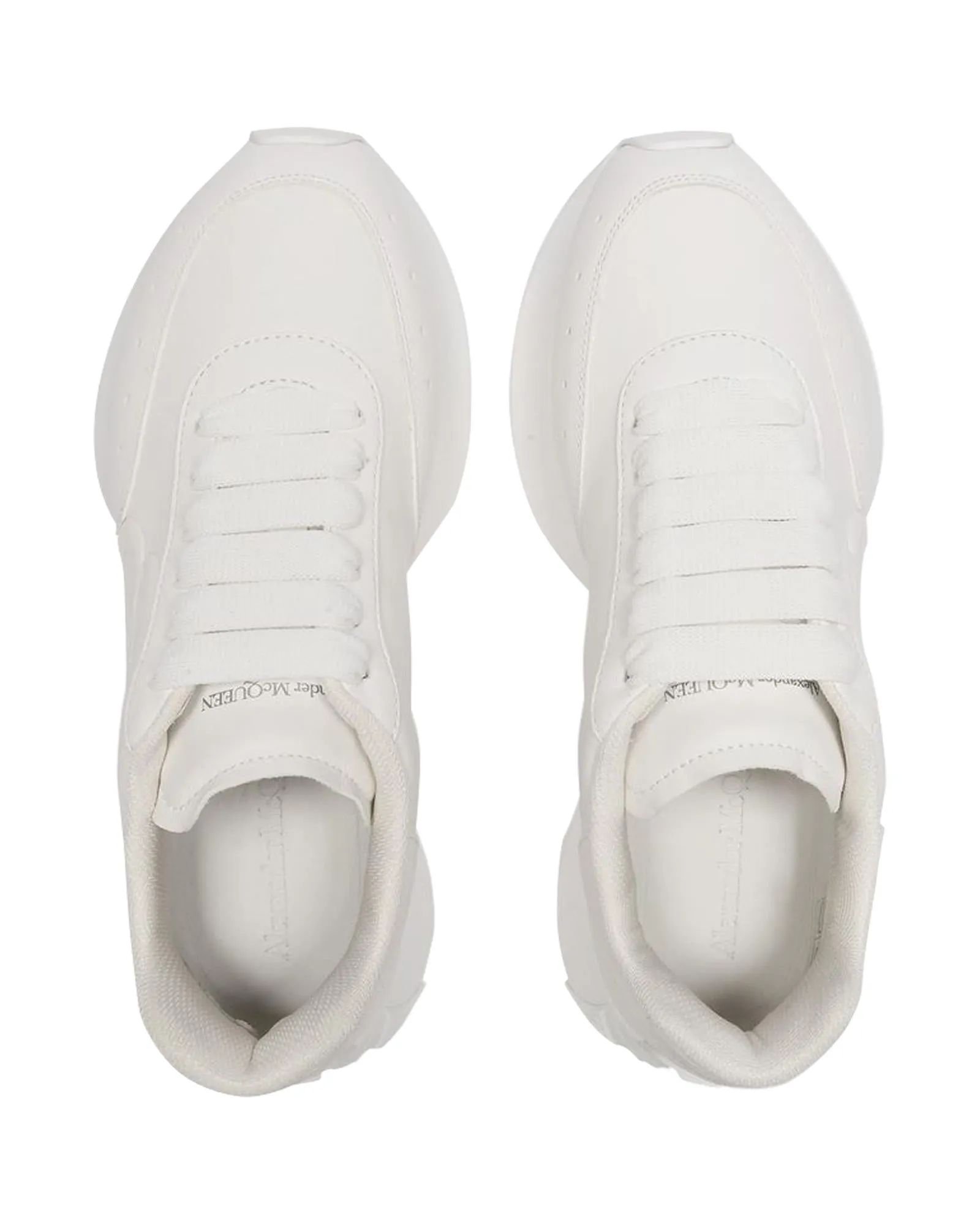 White Leather Oversized Sneakers